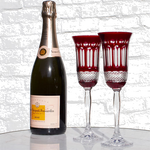 royal scot crystal ruby red 2 18cl champagne flutes lifestyle