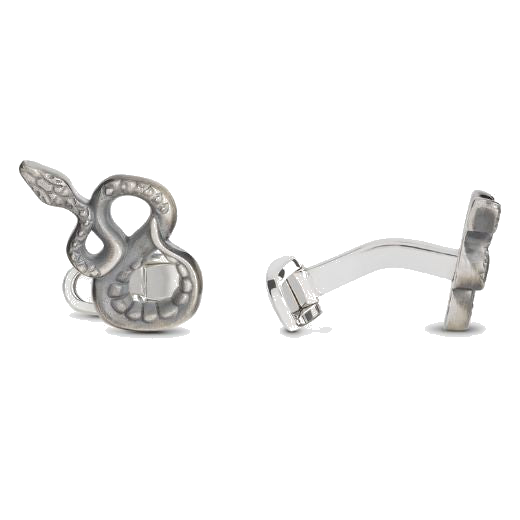 Montblanc's Legend of Zodiacs Silver Snake Cufflinks are in celebration of the Asian year of the snake and comes in an intricate snake design.