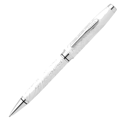 The Coventry 2025 Zodiac Year of the Snake Pearl White Lacquer Ballpoint Pen by Cross.