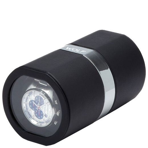 WOLF's Black 'The Rocket' Watch Winder is perfect for one manual watch.