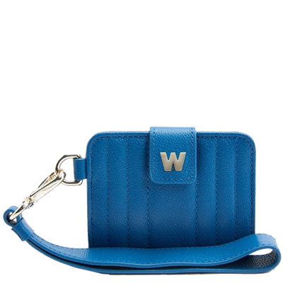 wolf 1834 blue mimi credit card holder with wristlet