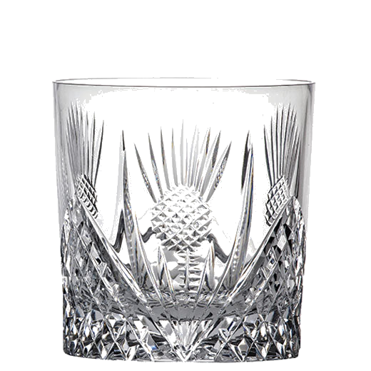 royal scot crystal scottish thistle 26cl single whiskyl tumbler