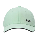 boss bold piping green cotton cap