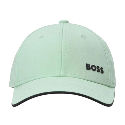 boss bold piping green cotton cap