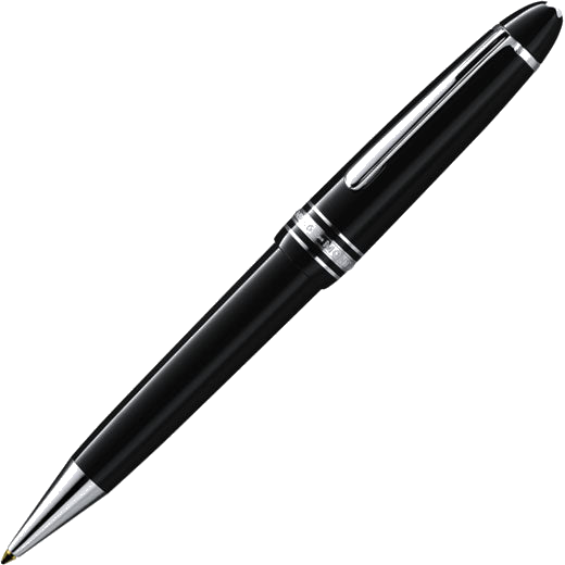 Montblanc Meisterstuck Le Grand Platinum Plated Ballpoint Pen.