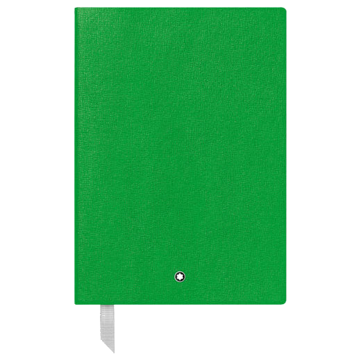 The Montblanc fine stationery green A5 notebook.