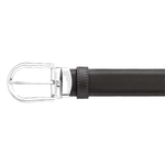 montblanc bussiness line 30mm reversible belt with horseshoe buckle smooth