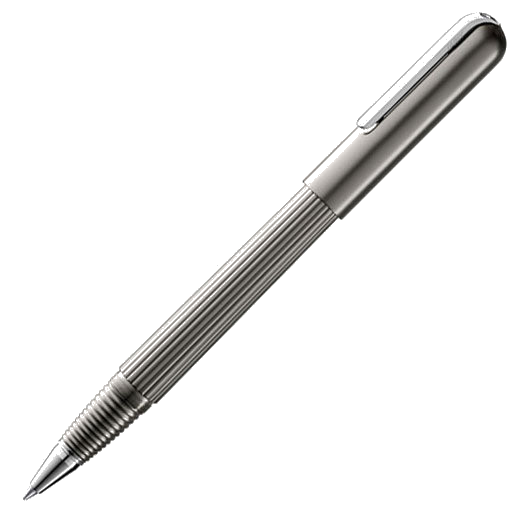 This LAMY rollerball pen comes with a silver nib.