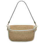 2 radley bathurst mews natural raffia small flapover cross body bag 111376
