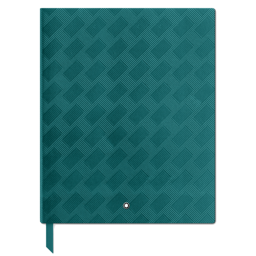 This Montblanc Extreme 3.0 Fernblue Fine Stationery Lined Notebook #149 has a matching fernblue grosgrain ribbon bookmark.