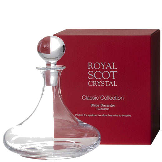royal scot crystal classic collection ships decanter 75cl gift boxed