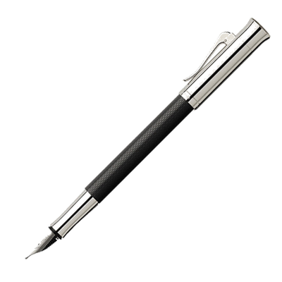 Graf von Faber-Castell Guilloche Black Fountain Pen.