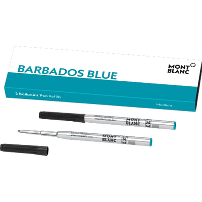 montblanc barbados blue ballpoint pen refill