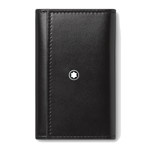 Montblanc's Meisterstück Black Leather Key Case is made out of smooth leather.