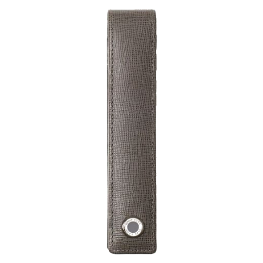 This Hugo Boss Single Grey Tradition Pen Pouch can fit one pen inside and keep it protected due to the sturdy leather exterior.