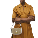 5 radley bathurst mews natural raffia small flapover cross body bag 111376