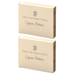 gvfc cognac brown ink cartridge 2 x 6