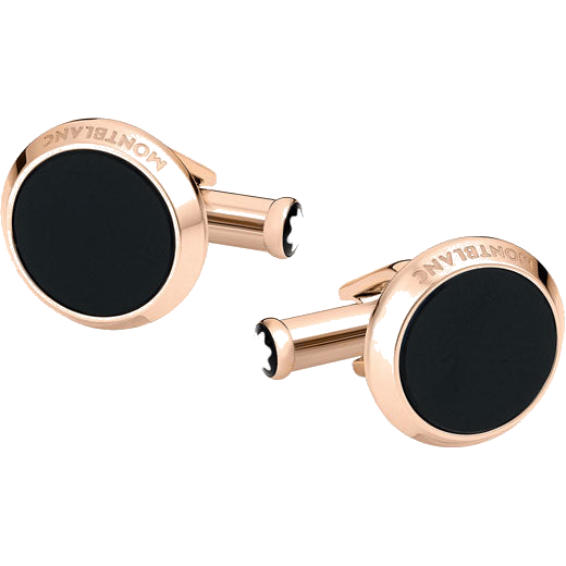 These cufflinks from Montblanc are made from stainless steel.