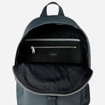 Inside the Paul Smith Grey-Teal Recycled Polyester Backpack with Rubberised Signature Logo Patch.