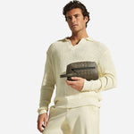 The Montblanc Extreme 3.0 Khaki Leather Clutch Wash Bag by Montblanc.