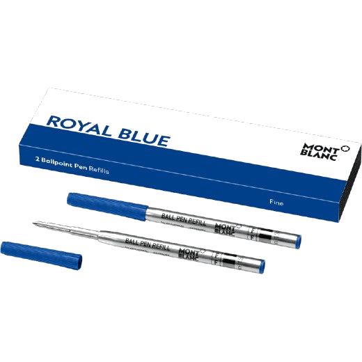 montblanc fine royal blue ballpoint refill