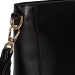 paul smith painted stripe black leather wash bag strap