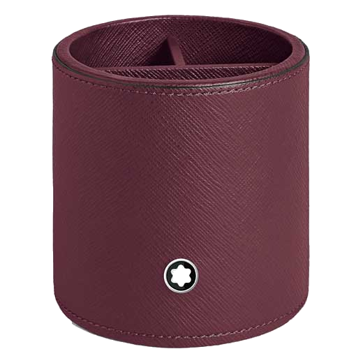 This Montblanc Cassis leather pen tray comes with 3 compartments for your desk accessories.