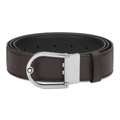 mb198632 horseshoe buckle leather belt