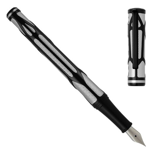Hugo Boss Craft Fountain Pen Chrome