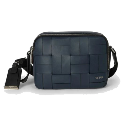tumi 154155 a607 harrison winsor crossbody navy woven