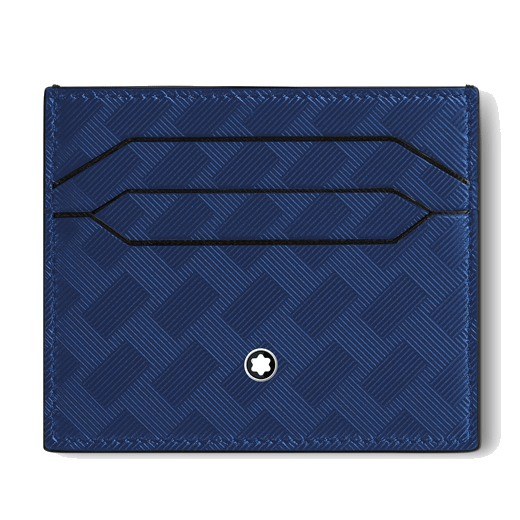 This Extreme 3.0 Ink Blue Card Holder 6CC by Montblanc is made out of calfskin.