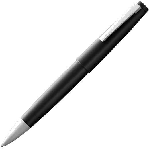 lamy 2000 matt black fibreglass rollerball pen