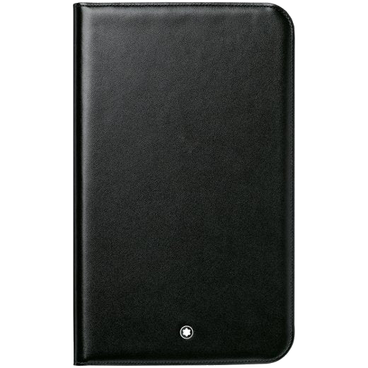 Montblanc deep shine black leather tablet case for Samsung 3 8" tablet.