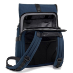 tumi navy alpha bravo logistics backpack back pocket
