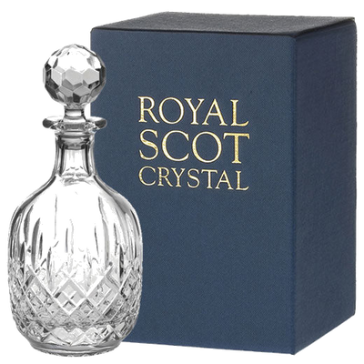 royal scot crystal london port brandy decanter packaging