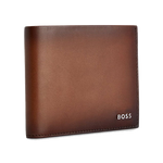 This Highway 8CC Brown Leather Bifold Wallet by BOSS comes inside a presentation box and makes a great gift that you can personalise with embossing.