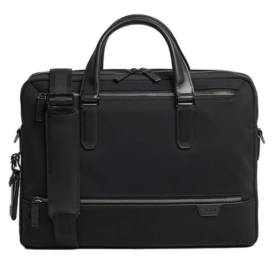 tumi avondale zip top brief