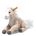 This Soft Cuddly Friends Gola the Dangling Horse is designed by Steiff.