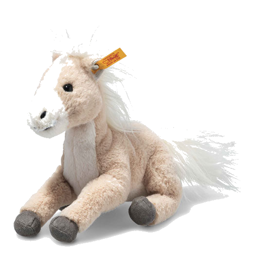 This Soft Cuddly Friends Gola the Dangling Horse is designed by Steiff.