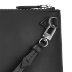 black leather pochette mont