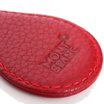 montblanc oval red leather keyring1