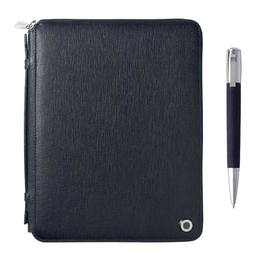 boss tradition navy folder