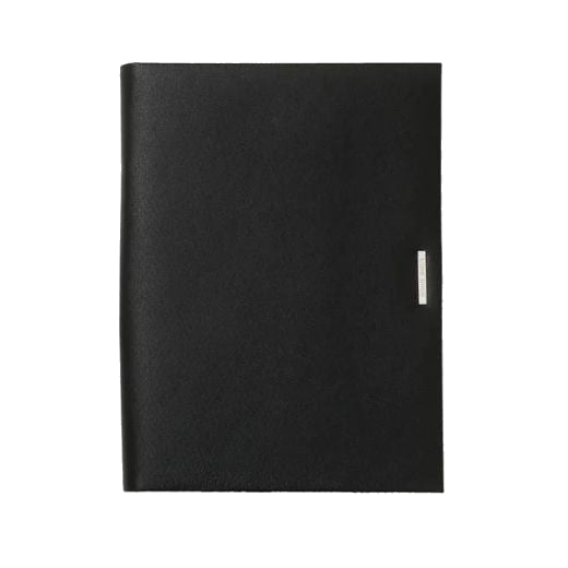 The Advance A4 black leather folder from BOSS featuring 4 card slots.