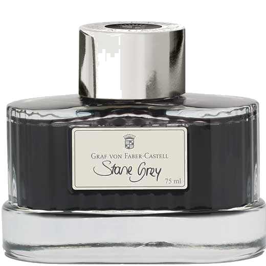 This is the Graf von Faber-Castell Stone Grey 75ml Ink Bottle.