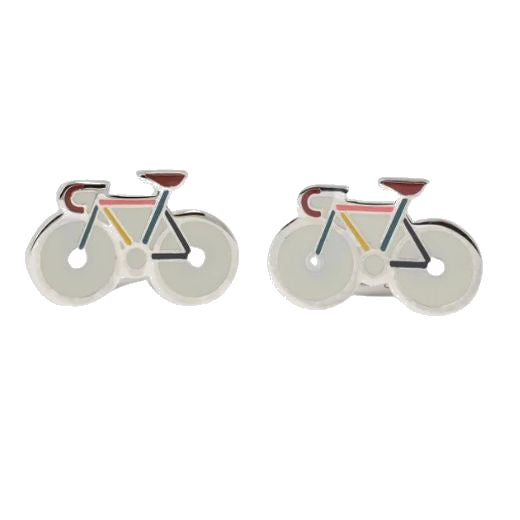 This pair of Paul Smith Men's Silver Bike Cufflinks is made from a combination of copper and zinc and will make a great gift for him.