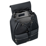 recycled pet black backpack