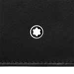 montblanc black mst 8cc zipped card holder emblem