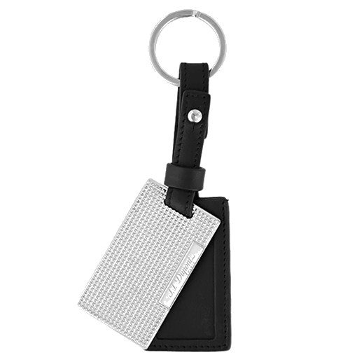 S. T. Dupont Firehead Soft Leather Black Key Ring