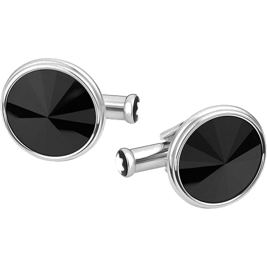 These cufflinks from Montblanc are made from stainless steel.