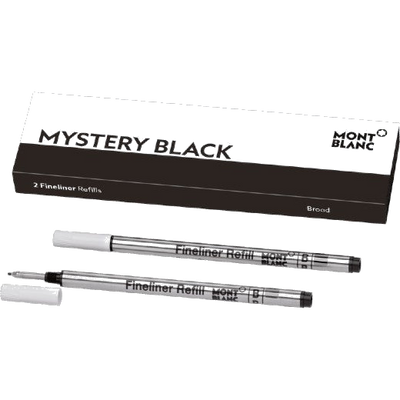 montblanc mystery black broad fineliner pen refills